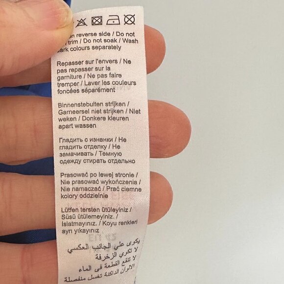 NWT Blue Cocktail Dress Little Mistress London w/Black Lace & Sequins Sz 10 - Picture 12 of 13